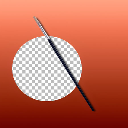 Close up view oil painting brush for your design decoration.の写真素材