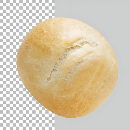 Tasty roll bread from top up view suitable for your pastry project.の写真素材