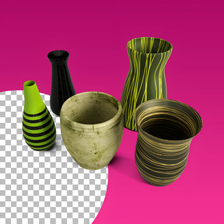 Various vase for house decoration.の写真素材