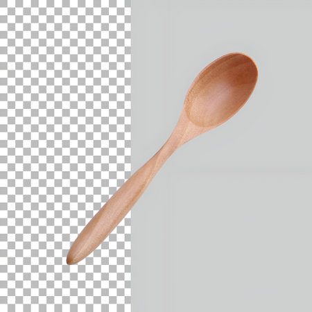 Wooden spoon for your attribute design.の写真素材