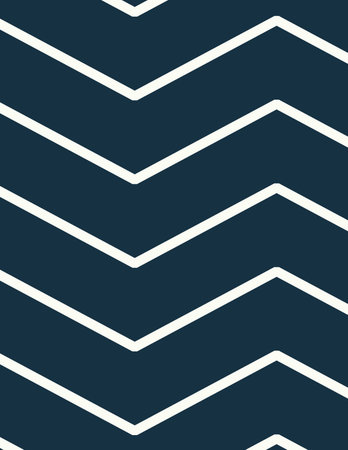 modern zigzag pattern with white lines on dark navy background for contemporary design