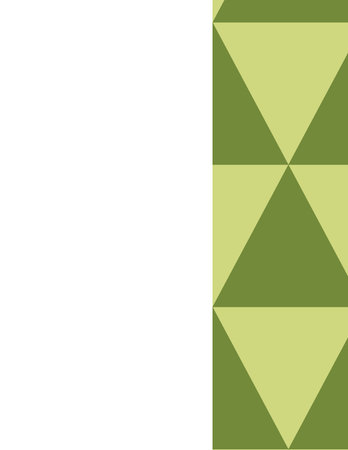 modern abstract geometric artwork featuring green triangles and sharp shapes