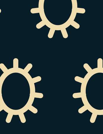 modern abstract design with gear-like shapes on dark background for tech theme