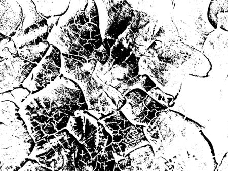 Distressed Cracked Paint Overlay Texture. Grunge styleのイラスト素材