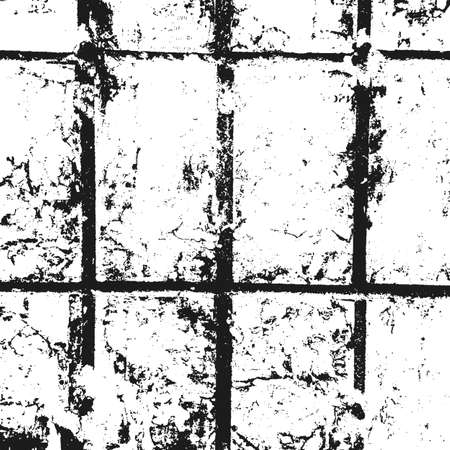 Distressed overlay texture of old concrete tile wall, grunge background.のイラスト素材