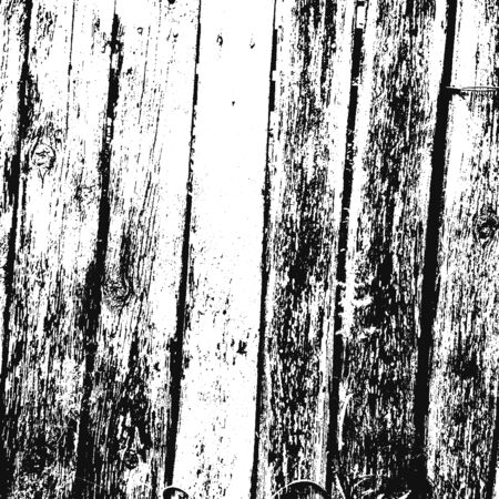 Distressed overlay wooden fence with nails texture, grunge background.のイラスト素材