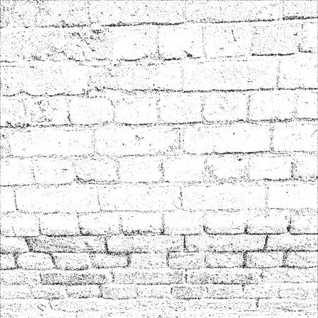 Distressed overlay texture of old brickwork, grunge background.のイラスト素材