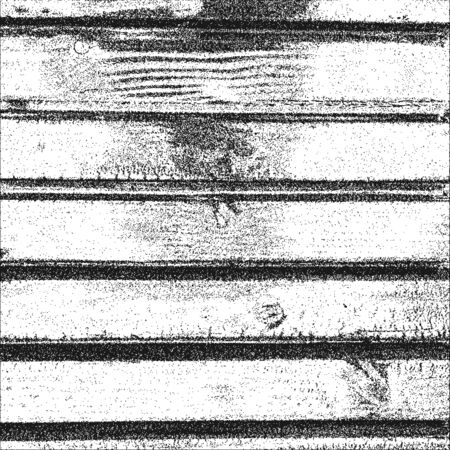 Distressed overlay wooden fence texture, grunge vector background.のイラスト素材