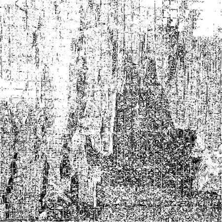 Distressed overlay texture of rusty peeled metal, cracked concrete, stone and asphalt. grunge background. abstract halftone vector illustrationのイラスト素材