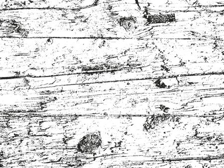 Distressed overlay wooden fence texture, grunge vector background.のイラスト素材