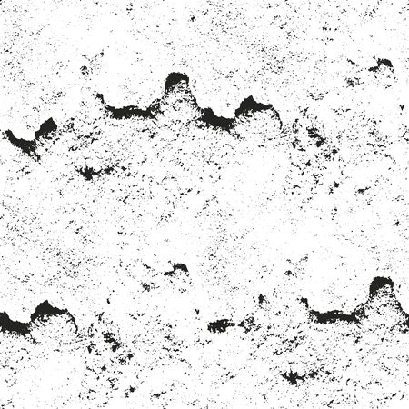 Distressed overlay texture of cracked concrete. grunge background. abstract halftone vector illustrationのイラスト素材