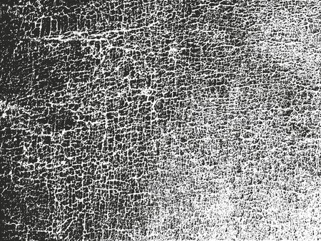 Distressed overlay texture of cracked concrete. grunge background. abstract halftone vector illustrationのイラスト素材