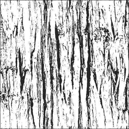 Distressed overlay wooden bark texture, grunge vector background.のイラスト素材