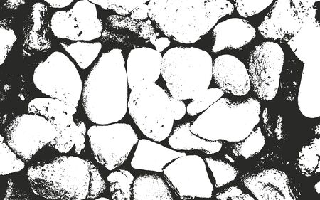 Distressed overlay texture of stones. grunge background. abstract halftone vector illustrationのイラスト素材