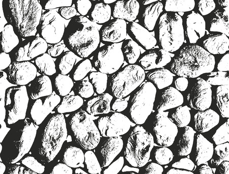 Distressed overlay texture of stones. grunge background. abstract halftone vector illustrationのイラスト素材
