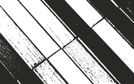 Distressed overlay wooden bark texture, grunge vector background.のイラスト素材