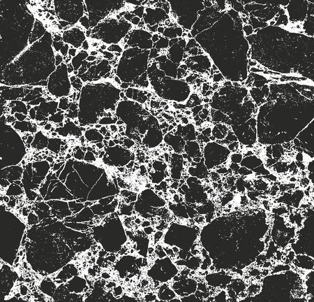 Distressed overlay texture of cracked concrete. grunge background. abstract halftone vector illustrationのイラスト素材