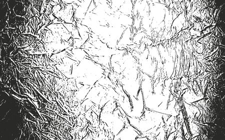 Distressed overlay texture of cracked concrete. grunge background. abstract halftone vector illustrationのイラスト素材