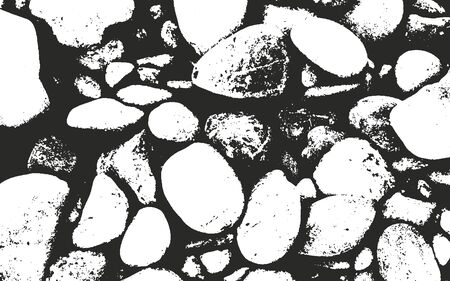 Distressed overlay texture of stones, grunge background. abstract halftone vector illustration.のイラスト素材
