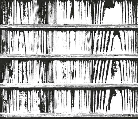 Distressed overlay wooden bark texture, grunge vector background.のイラスト素材