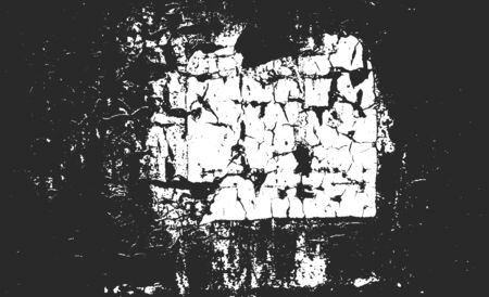 Distressed overlay texture of rusted peeled metal. grunge background. abstract halftone vector illustrationのイラスト素材