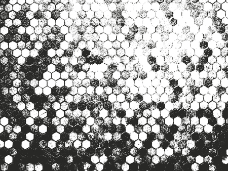 Distressed overlay texture of old tile, grunge background. abstract halftone vector illustration.のイラスト素材