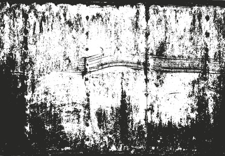 Distressed overlay texture of rusted peeled metal. grunge background. abstract halftone vector illustrationのイラスト素材