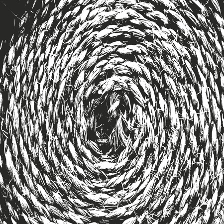 Distressed overlay texture of weaving fabric. grunge background. abstract halftone vector illustrationのイラスト素材