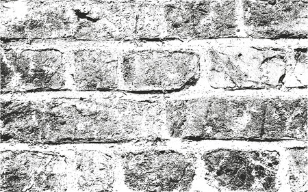Distressed overlay texture of old brickwork, grunge background. abstract halftone vector illustration.のイラスト素材