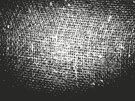 Distressed overlay texture of weaving fabric. grunge background. abstract halftone vector illustrationのイラスト素材