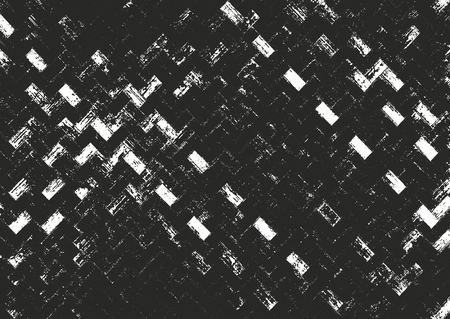 Distressed overlay texture of weaving bamboo. Grunge background. Abstract halftone vector illustrationのイラスト素材