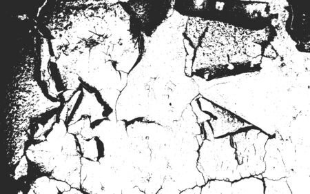 Distressed overlay texture of rusted peeled metal. grunge background. abstract halftone vector illustrationのイラスト素材