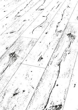 Distressed overlay wooden texture, grunge vector background.のイラスト素材