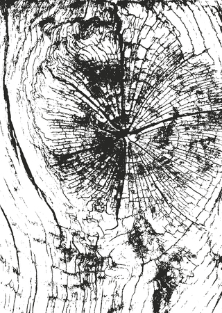 Distressed overlay wooden texture, grunge vector background.のイラスト素材