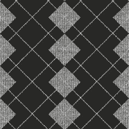 Distressed overlay texture of weaving fabric. grunge background. abstract halftone vector illustrationのイラスト素材