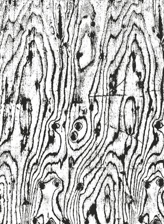 Distressed overlay wooden texture, grunge vector background.のイラスト素材