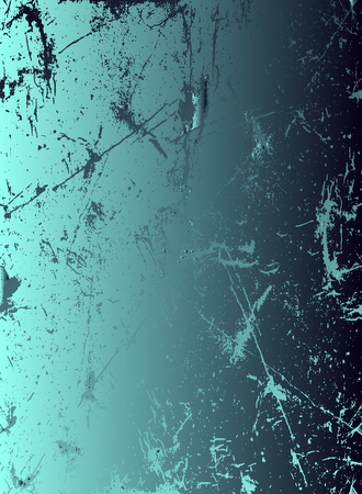 Abstract vector cosmic psychedelic blue and turquoise gradient background. Fractal shiny elements. Particle compounds.のイラスト素材