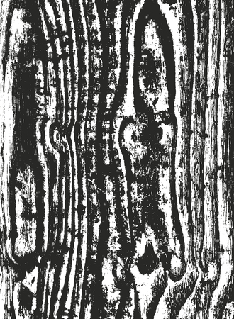 Distressed overlay wooden texture, grunge vector background.のイラスト素材