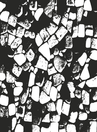 Distressed overlay texture of old brickwork, grunge background. abstract halftone vector illustration.のイラスト素材