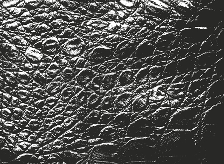 Distressed overlay texture of crocodile or snake skin leather, grunge vector background.のイラスト素材