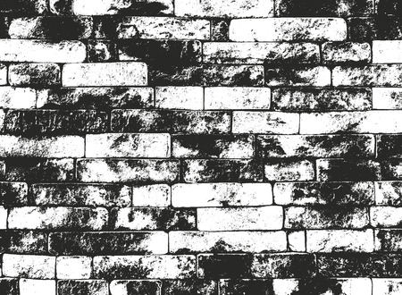 Distressed overlay texture of old brick wall, grunge background. abstract halftone vector illustration.のイラスト素材