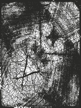 Distressed overlay texture of cracked concrete, stone or asphalt. grunge background. abstract halftone vector illustrationのイラスト素材