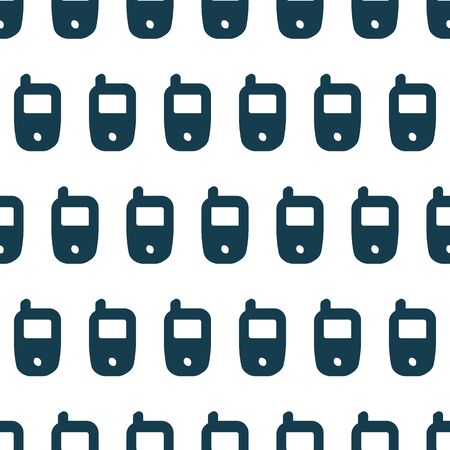 Vector Seamless Pattern with Mobile Devicesのイラスト素材