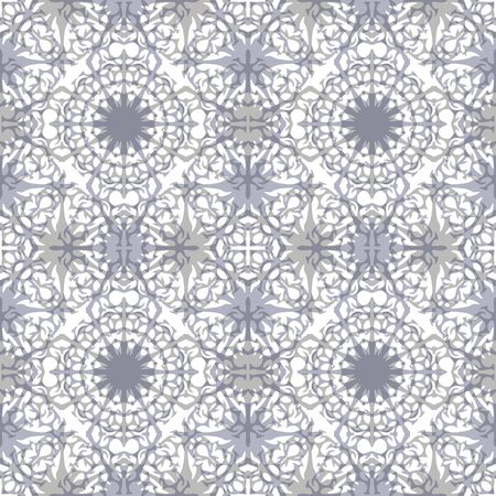 Snowflakes seamless vector pattern Abstract backgroundのイラスト素材