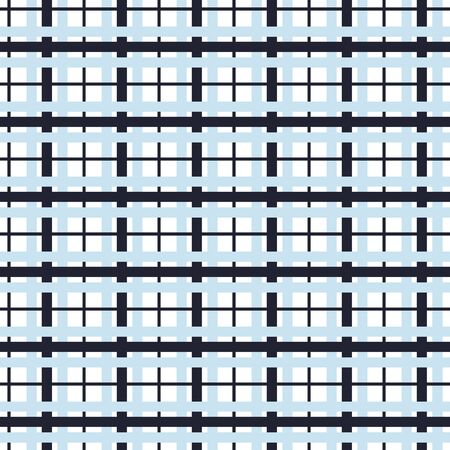 Vector striped seamless pattern. Horizontal and vertical crossed stripes. Monochrome background. Wrapping paper. Print for interior design and fabric. Kids background. Backdrop in vintage style.のイラスト素材