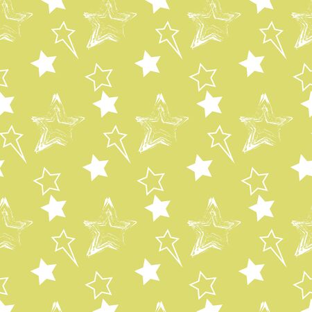 Abstract geometric seamless pattern with stars. Vector illustration.のイラスト素材