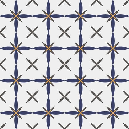 Abstract vintage geometric seamless pattern. Oramental openwork background. Vector illustration