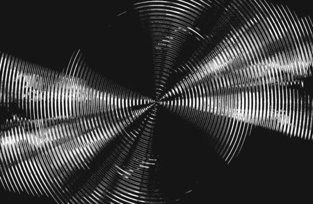 Abstract vector silver grunge background with circles, spiral, gradient and fractal.のイラスト素材