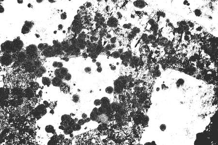 Distressed overlay texture of rusted peeled metal. grunge background. abstract halftone vector illustrationの写真素材