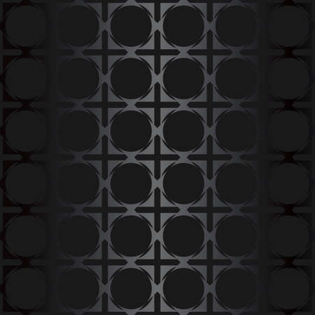 Luxury black metal gradient background with geometric seamless pattern, modern ornamentのイラスト素材